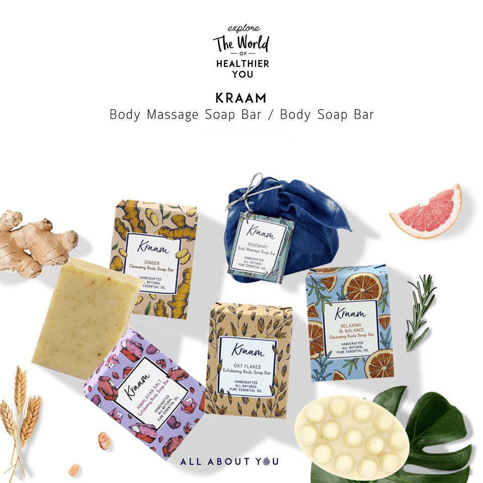 Kraam,สบู่ Kraam,Kraam Himalayan Salt Exfoliating Body Soap Bar ,Himalayan Salt Exfoliating Body Soap Bar  100g,Kraam Himalayan Salt Exfoliating Body Soap Bar  ราคา,รีวิว Kraam Himalayan Salt Exfoliating Body Soap Bar ,Kraam Himalayan Salt Exfoliating Body Soap Bar  ดีไหม,