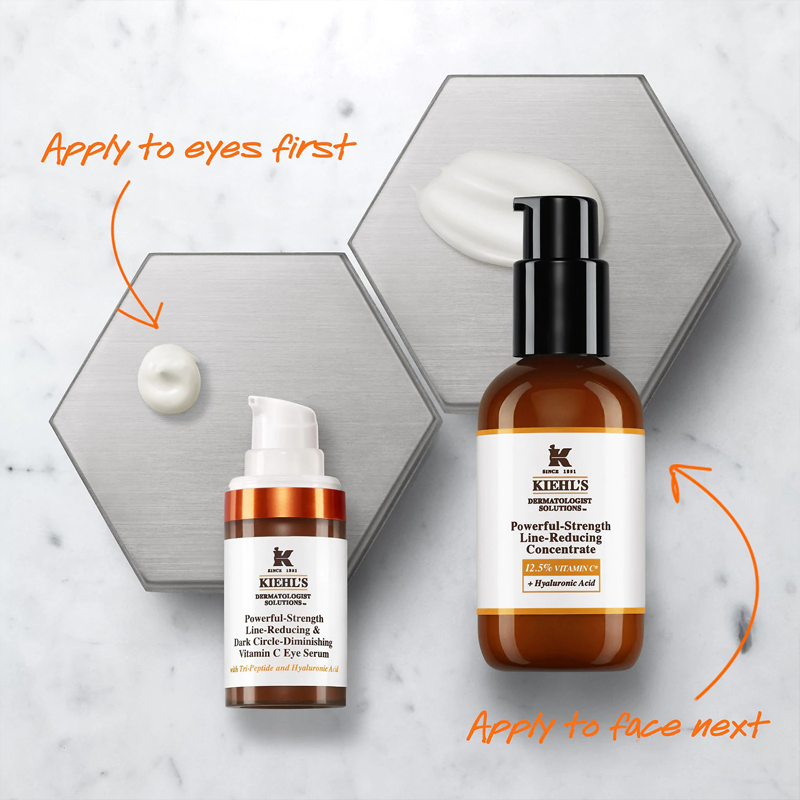 Kiehl's, Kiehl's Powerful-Strength, Kiehl's Powerful-Strength Line-Reducing & Dark Circle-Diminishing Vitamin C Eye Serum, Kiehl's Powerful-Strength Line-Reducing & Dark Circle-Diminishing Vitamin C Eye Serum 15ml, อายครีม, บำรุงผิวรอบดวงตา